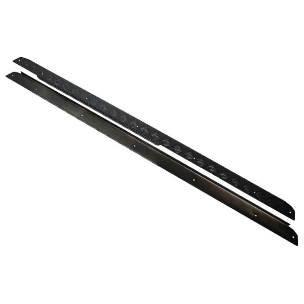Black Side Sills for Defender 110 (1986–2007+) Non-Station Wagon – TF8224