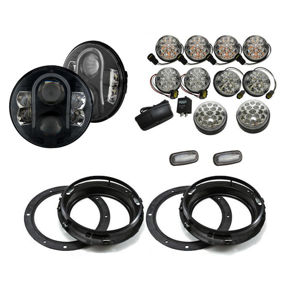 LYNX LED Light Package - Clear Full (RHD/LHD) suitable for Land Rover Defender