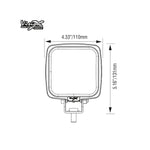 VISION X VL SERIES SQUARE 5-LED 20W W/DT