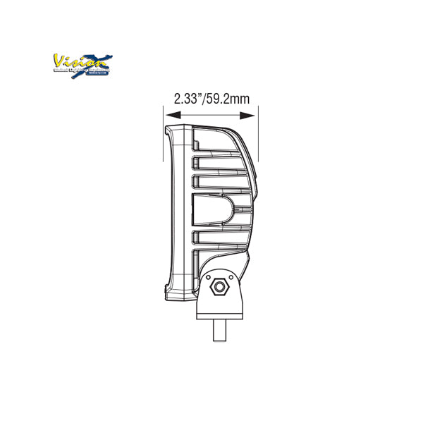 VISION X VL SERIES SQUARE 9-LED 45W W/DT
