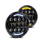 LED Juwel v2.0 Headlights with Switchback suitable for Land Rover Defender