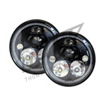 Vision X 7" Vortex LED Headlights (E-Marked) Matte Black