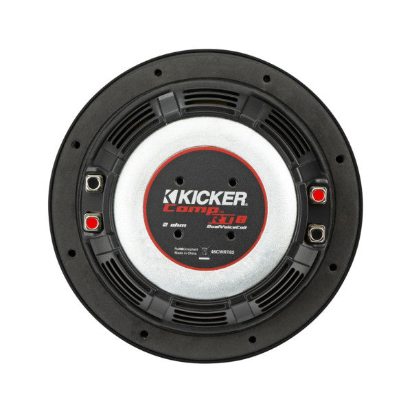 CompRT 8" Thin Profile Dual Voice Coil Subwoofer - 2 Ohm
