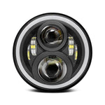 LED Projector Headlights with Halo DRL suitable for Land Rover Defender