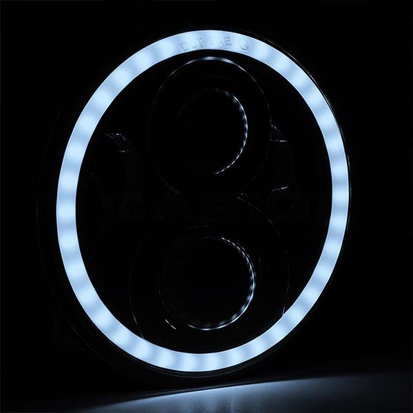 LED Projector Headlights with Halo DRL suitable for Land Rover Defender