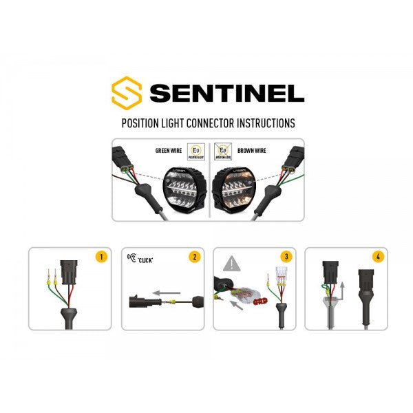 Lazer Lamps Sentinel 9" LED Spotlight - Black