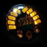 Black Projector LED Alien Headlights with DRL suitable for Land Rover Defender