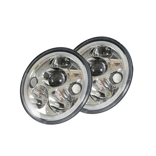 Vision X 7" Vortex LED Headlights (E-Marked) Chrome
