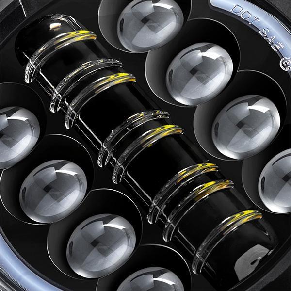 LED Juwel v2.0 Headlights with Switchback suitable for Land Rover Defender