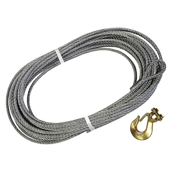 Replacement Galvanised Winch Cable with Hook 30.5 Metre - Thomas ...