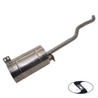 Series Exhaust Stainless Steel Silencer SWB/LWB (1954-84) Left Hand Drive