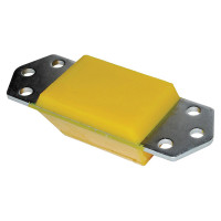 Discovery 1 & Defender Polyurethane Standard Height Front Bump Stop Yellow