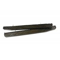 Side Steps with Black Rubber Tread suitable for Freelander 1 vehicles
