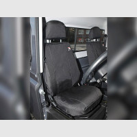 Defender Front Waterproof Black Seat Covers 2007 onwards