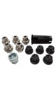 Defender Black Alloy Wheel Locking Nut Set