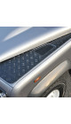 Defender Chequer Plate Wing Protector Top Pair Satin Black