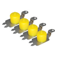 Discovery 2 Polyurethane Standard Height Front & Rear Bump Stops Yellow