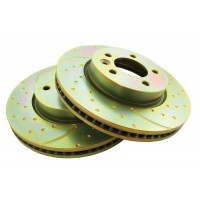 EBC Turbo Grooved Brake Disc GD1372 (Pair) Suitable for Discovery 3 and 4 and Range Rover Sport Vehicles