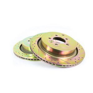 Terrafirma vented rear cross drilled and groved brake disc (D3 4.4P & RRS)