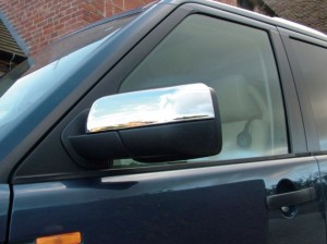 Discovery 3 Chrome Wing Mirror Top Covers