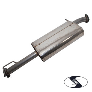 Defender Stainless Steel Centre Exhaust Intermediate Silencer 90 TD5