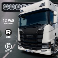 LED BAR KIT FOR THE GRILLE ON SCANIA NG R CAB (VISION X XPR-12M LIGHTBAR) E-MARKED