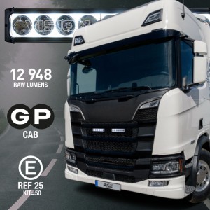 LED BAR KIT FOR THE GRILLE ON SCANIA NG G & P CAB (VISION X XPR-H6E 2x 12" 120W) E-MARKED