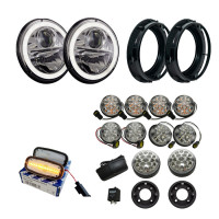 Land Rover Defender Ultimate Wipac LED Light Package - Clear Full